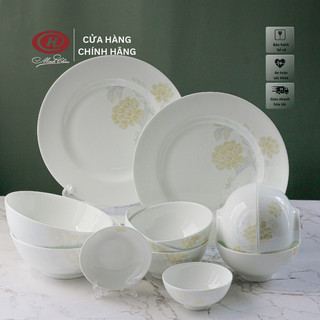 Bộ 12 món sứ xương hoa - sứ minh châu