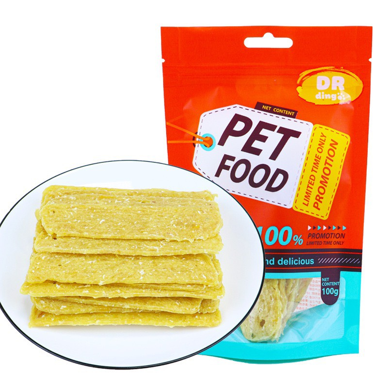 Thịt Gà Sấy Nguyên Miếng Cho Chó Mèo PET FOOD - Túi 100Gram