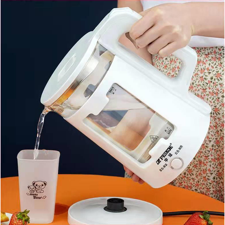 Ấm Siêu Tốc Thủy Tinh 1,8L - 2,3L Công Suất Lớn 1500W -  Ấm Đun Nước Pha Trà Siêu Nhanh Bảo Hành 6 Tháng