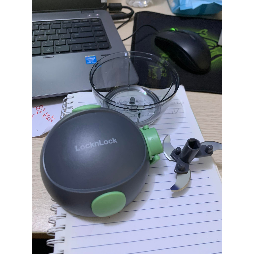 Xay tỏi ớt cầm tay Lock&Lock, máy xay mini đa năng