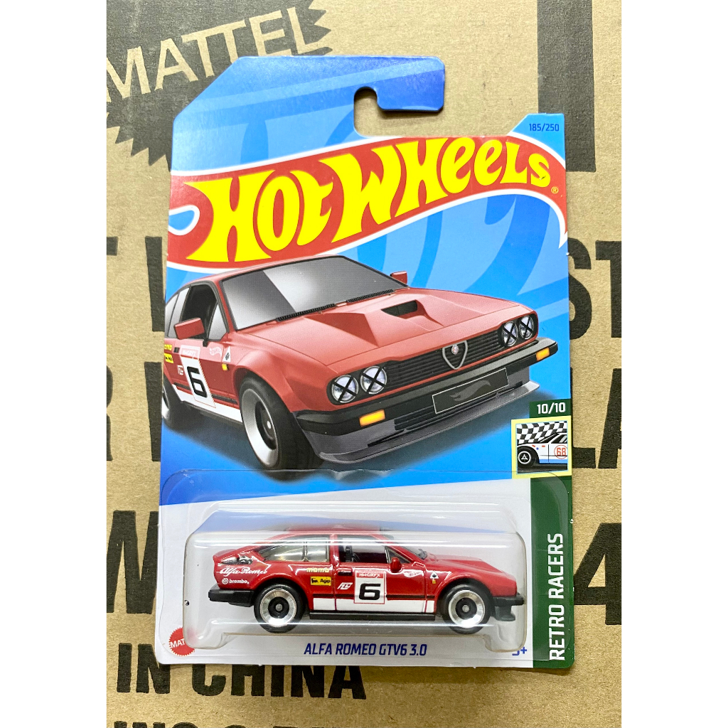 Hot wheels Chính Hãng mẫu xe ALFA ROMEO GTV6 3.0 Mẫu mới 2023