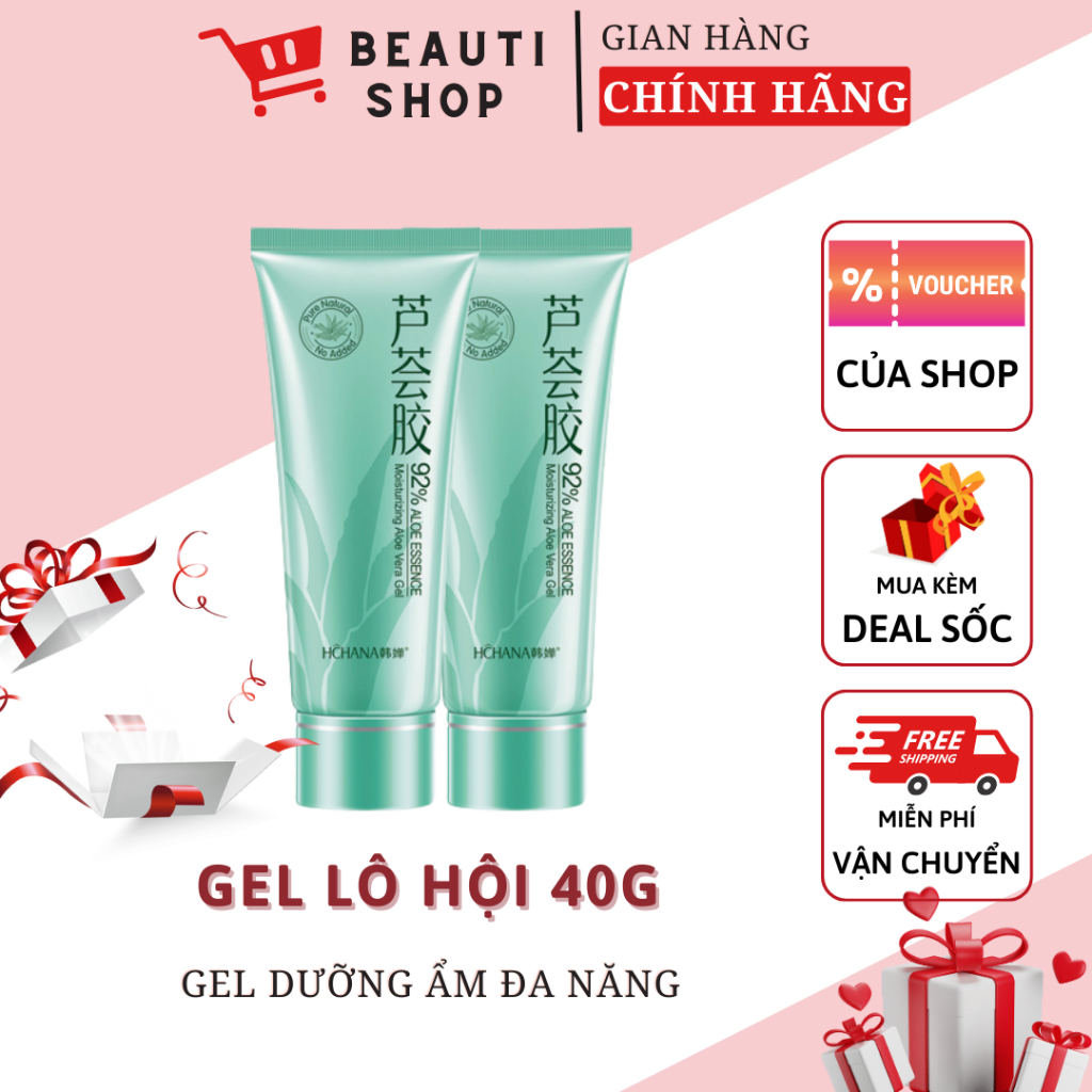Gel Dưỡng Ẩm LYDIMOON Chiết Xuất Lô Hội 40g Chính Hãng