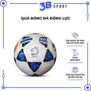 Quả bóng đá động lực ucv 3.05, banh bóng đá size 4-5 tặng kèm kim bơm lưới đựng bóng - 3b sport