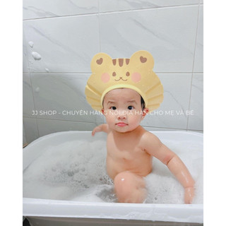 Mũ Tắm Đội Đầu Chắn Nước Cho Bé