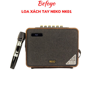 Loa bluetooth Neko NK01 PRO, Loa xách tay Karaoke di động kết nối bluetooth kèm mic, công suất 40W bảo hành 12 tháng