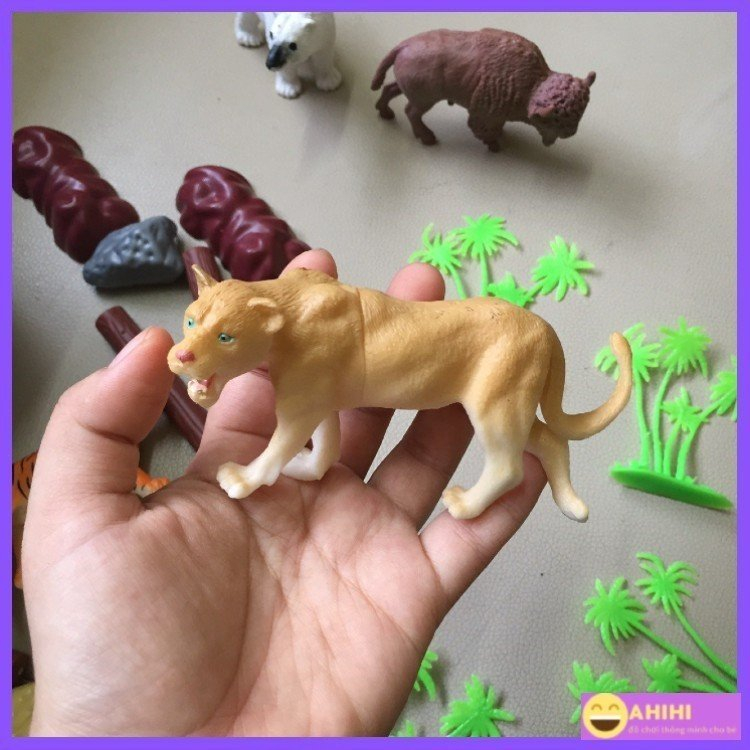 SET MÔ HÌNH CON VẬT 58 CHI TIẾT, BỘ ĐỘNG VẬT 58 CHI TIẾT RAKUTENKIDS CHO BÉ