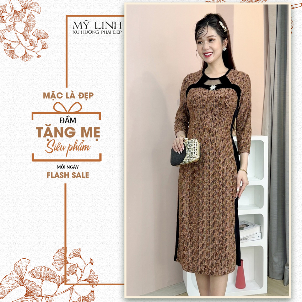 (HT 1200) Màu Sắc Trẻ Trung Tươi Sáng Chất liệu THUN NHŨ KIM TUYẾN Cao Cấp Đi Làm Đi Tiệc