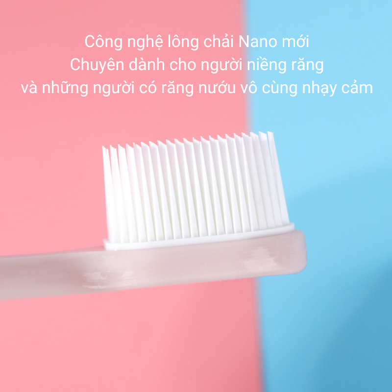 Bàn chải đánh răng nano siêu mềm cho người niềng răng Raoyi R7678
