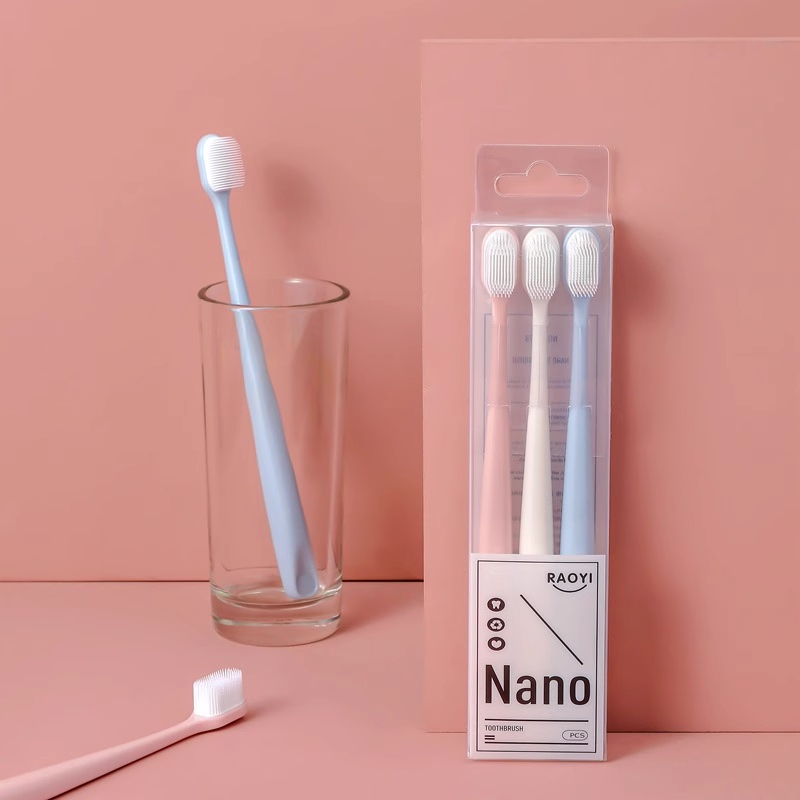 Bàn chải đánh răng nano siêu mềm cho người niềng răng Raoyi R7678