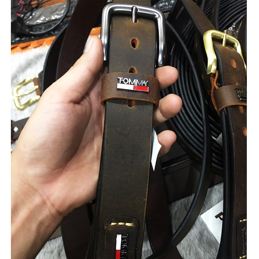 Thắt lưng nam da bò sáp nguyên tấm cao cấp, bảo hành da 2 năm