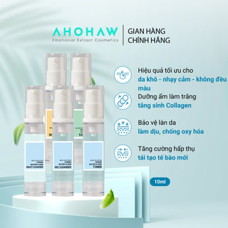  Toner, Nước Thần, Gel Rửa Mặt, Sữa Tẩy Trang AHOHWA Chiết 10ml - Hàng Chính Hãng