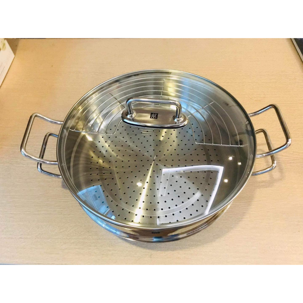Chảo kèm xửng hấp Zwilling Plus 32cm đa năng [Hàng Đức]
