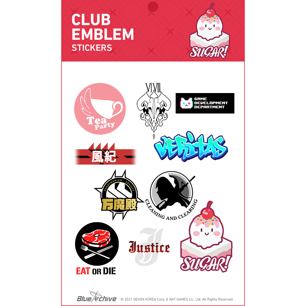 Sticker Blue Archive bản Official Digital Merch