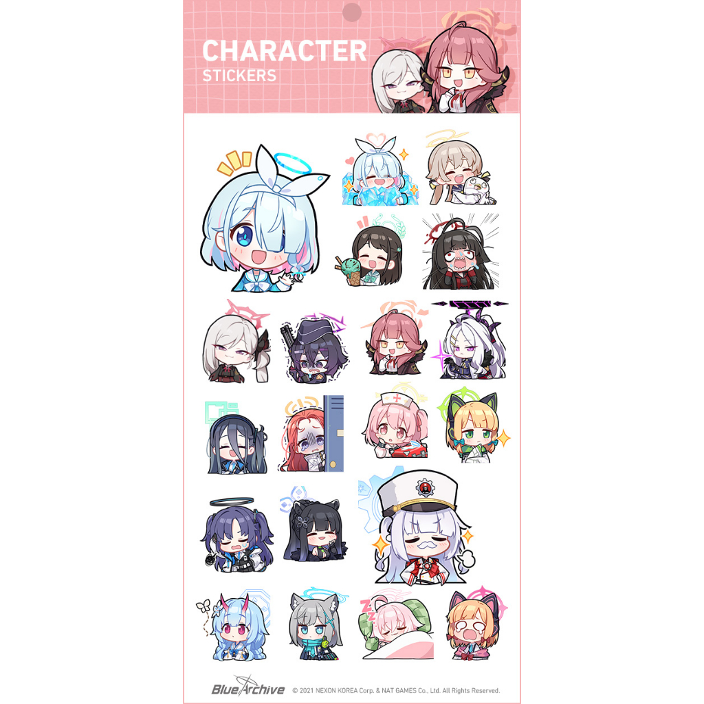 Sticker Blue Archive bản Official Digital Merch