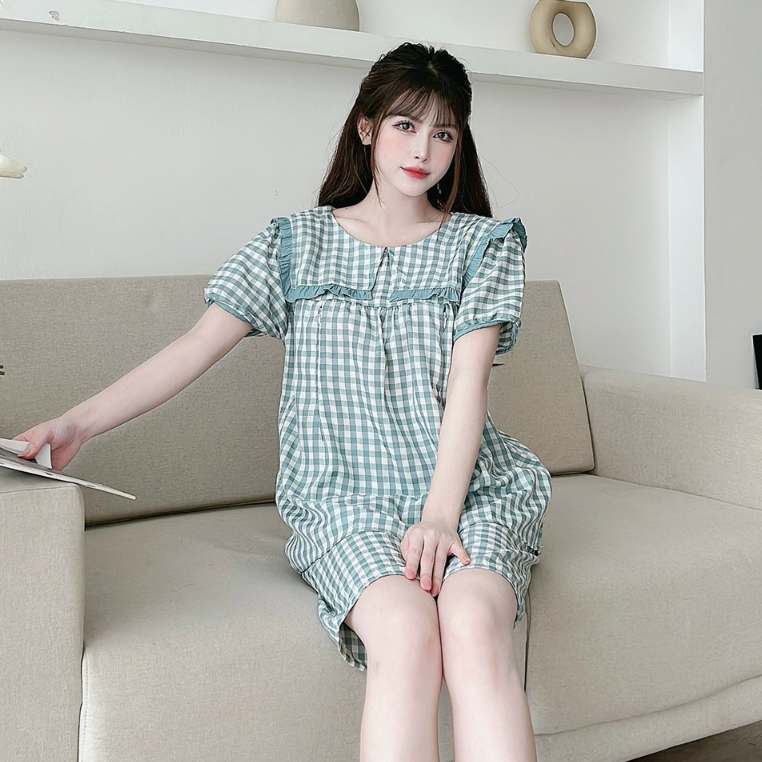 Bộ đồ ngủ đẹp rẻ cho mẹ bầu và sau sinh mặc nhà thiết kế thời trang chất ĐŨI LỤA MỀM MẠI