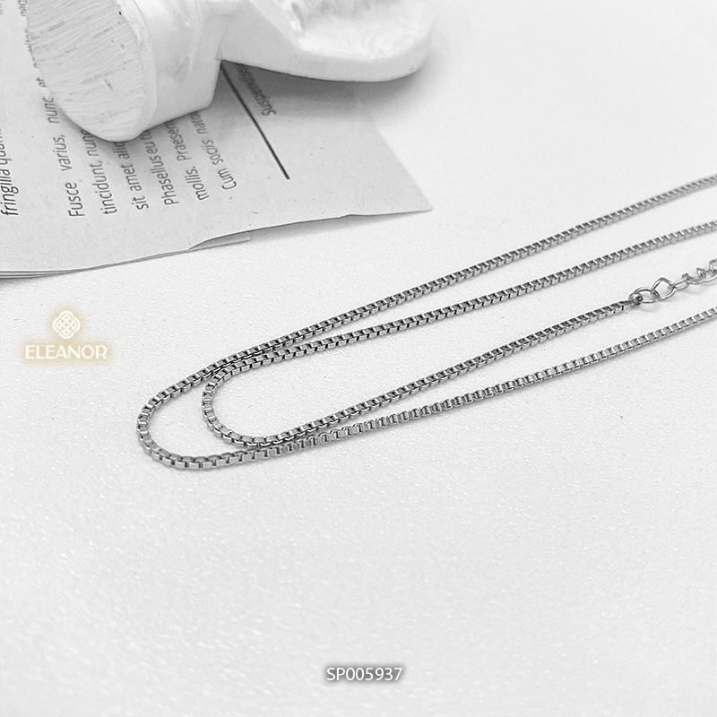 Dây chuyền nữ titan Eleanor Accessories sợi mảnh basic phụ kiện trang sức 5937