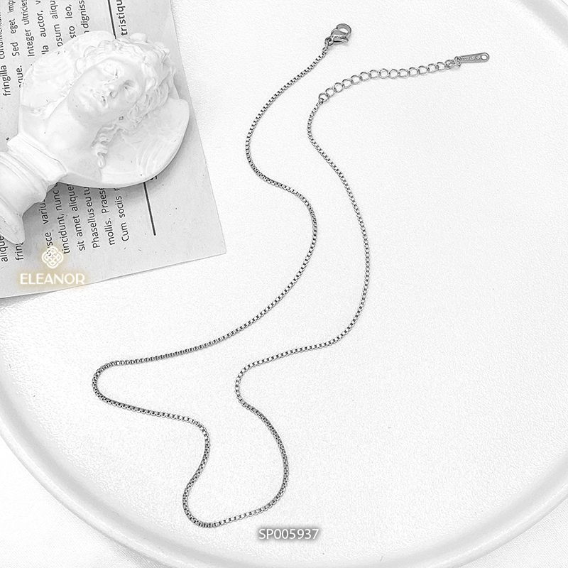 Dây chuyền nữ titan Eleanor Accessories sợi mảnh basic phụ kiện trang sức 5937