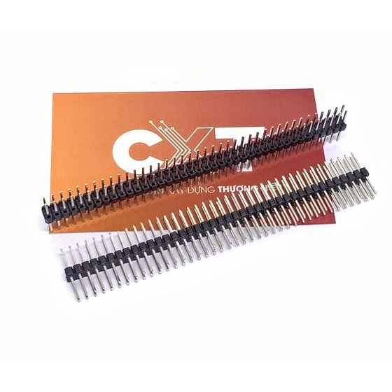Jump đực đôi 2x40P 2.54mm cao 17mm Chân thẳng