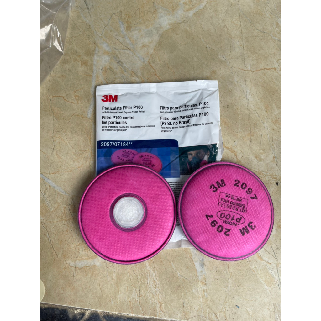 Tấm Lọc Bụi 3M™ 2097, P100, 100 Cái/Thùng- 10 Cái/ 1 hộp