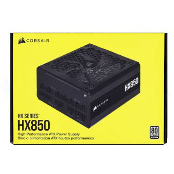 Nguồn máy tính Corsair HX850 - 850w Platinum 80 Plus Platinum - Full Modul