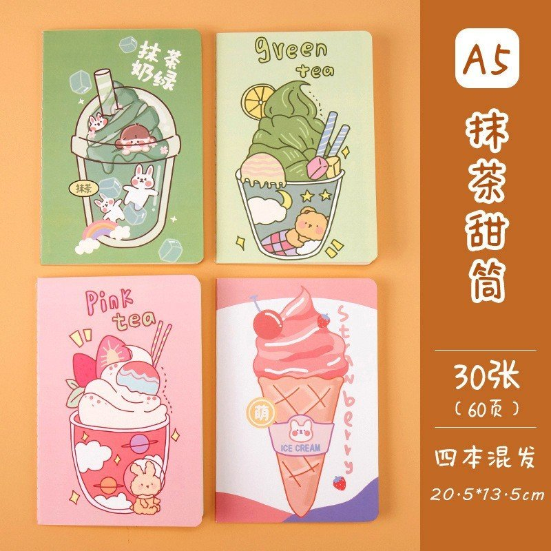 Sổ Lò Xo A5 Bìa Khâu Vở Kẻ Ngang Hoạt Tiết Hoạt Hình Dễ Thương