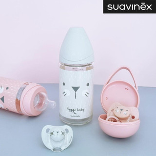 Bình sữa thủy tinh 240ml Gray Hygge Suavinex