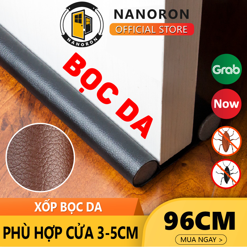Ron đáy cửa bọc da loại mới siêu chắc giảm ổn chống thoát hơi lạnh điều hòa ⭐ Nẹp chặn khe hở đáy cửa loại mới KINGRON