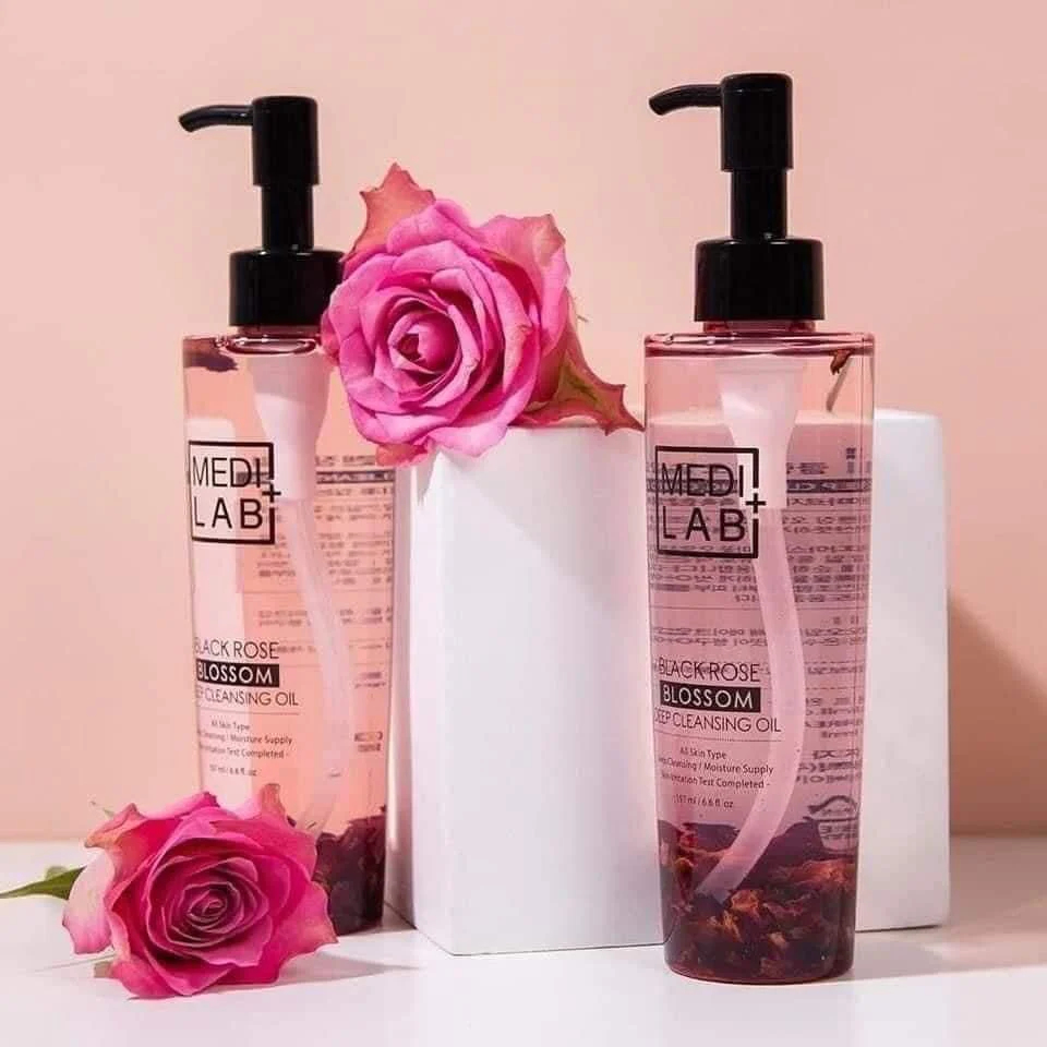 DẦU TẨY TRANG HOA HỒNG ĐEN MEDILAB -  VK.cosmetics