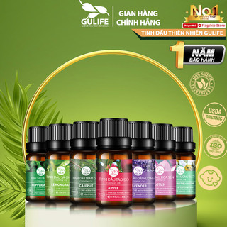 Tinh Dầu Thiên Nhiên Cao Cấp Gulife Official Asia - Sả Chanh, Hoa Anh Thảo, Lavender, Cam Ngọt, Tuylip, Dầu Tràm
