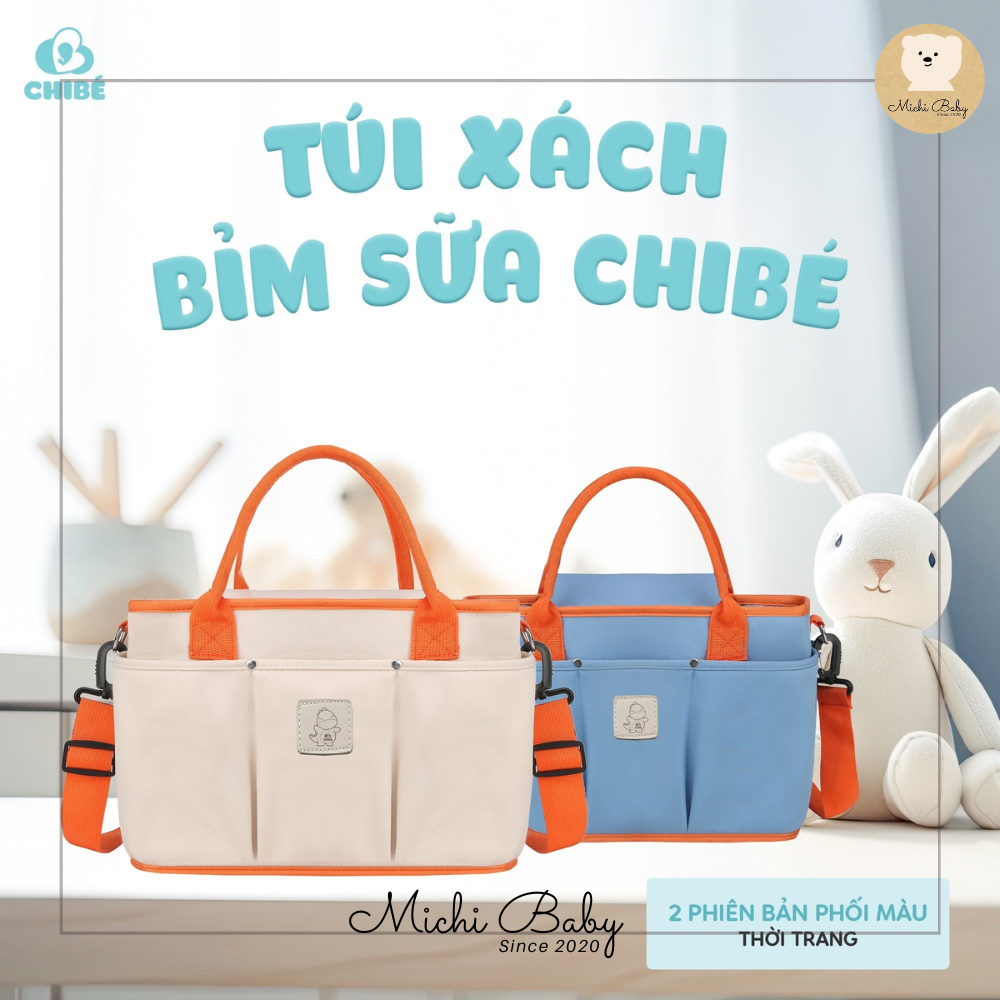Túi xách đa năng dành cho mẹ bỉm sữa CHIBÉ - Michi Baby MC271