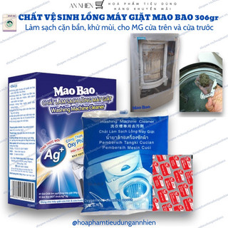Bột vệ sinh lồng máy giặt Mao Bao Oxy phân tử & Ag+ túi 300g
