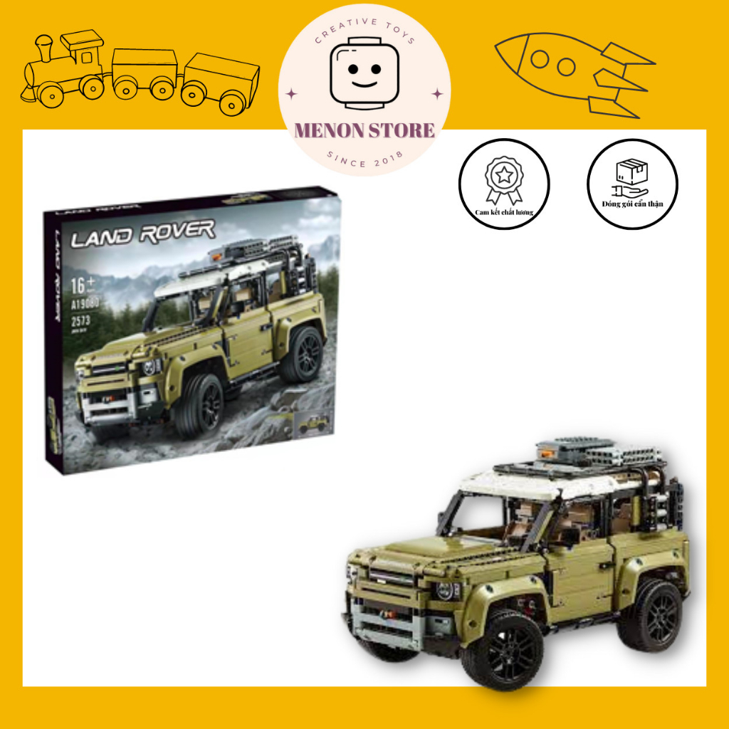 Đồ chơi lắp ráp A19080 93018 13175 Mô hình siêu xe Land Rover - Xếp hình thông minh