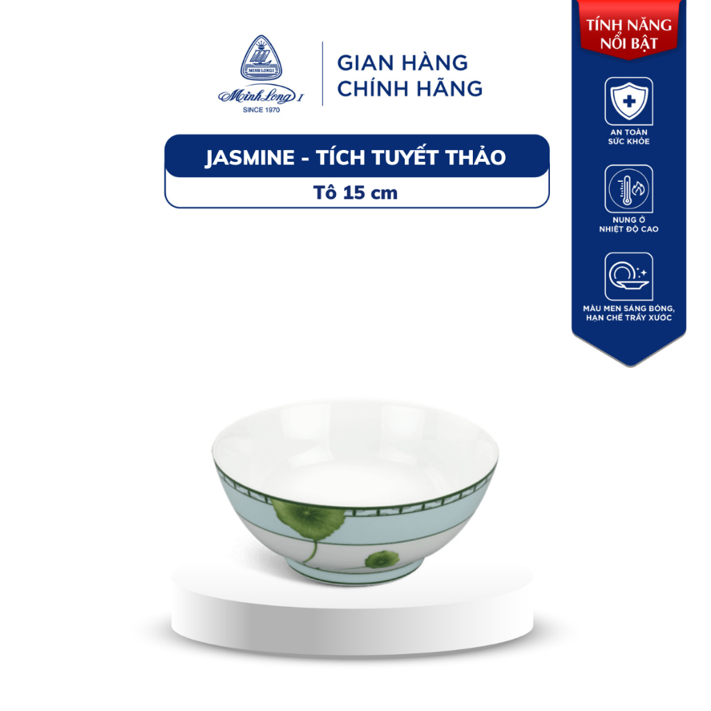 Tô, Dĩa Sứ Minh Long - Jasmine - Tích Tuyết Thảo