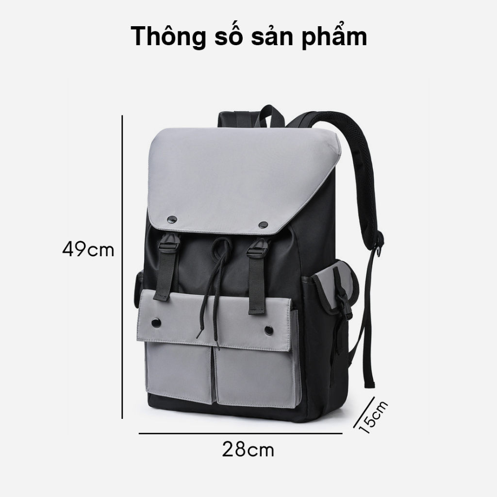 Balo Nam Nữ GEMI - Balo học sinh, sinh viên cao cấp- B8026