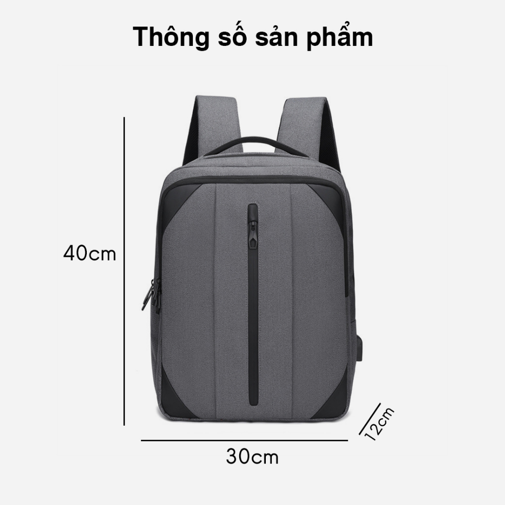 Balo Nam Nữ GEMI - Balo thời trang hình hộp, năng động, trẻ trung - B8027