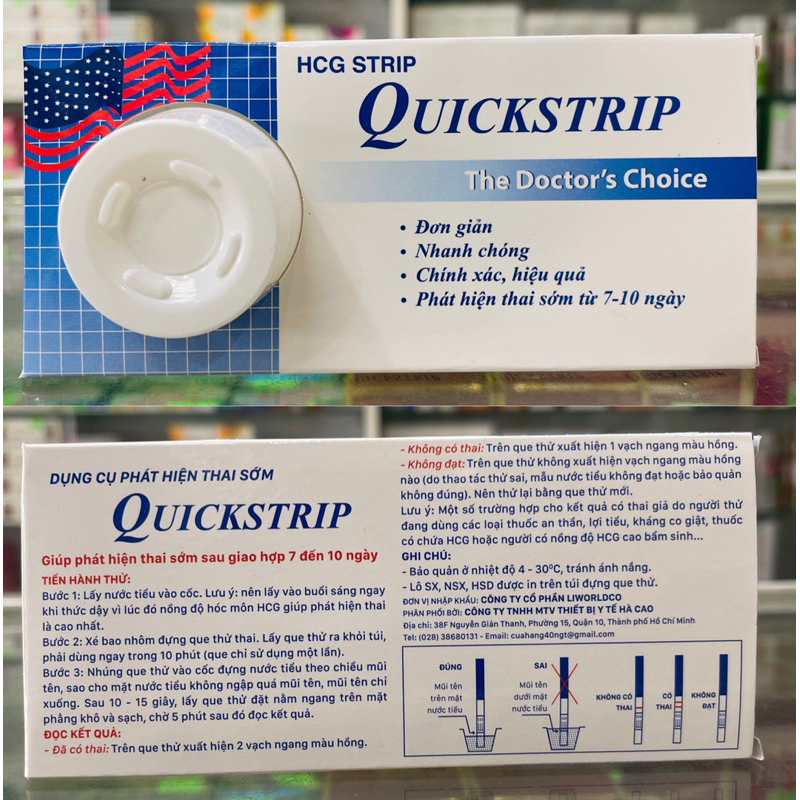 Que thử thai các loại - nhanh chóng, chính xác, hiệu quả đơn giản - phát hiện thai sớm từ 7 - 10 ngày