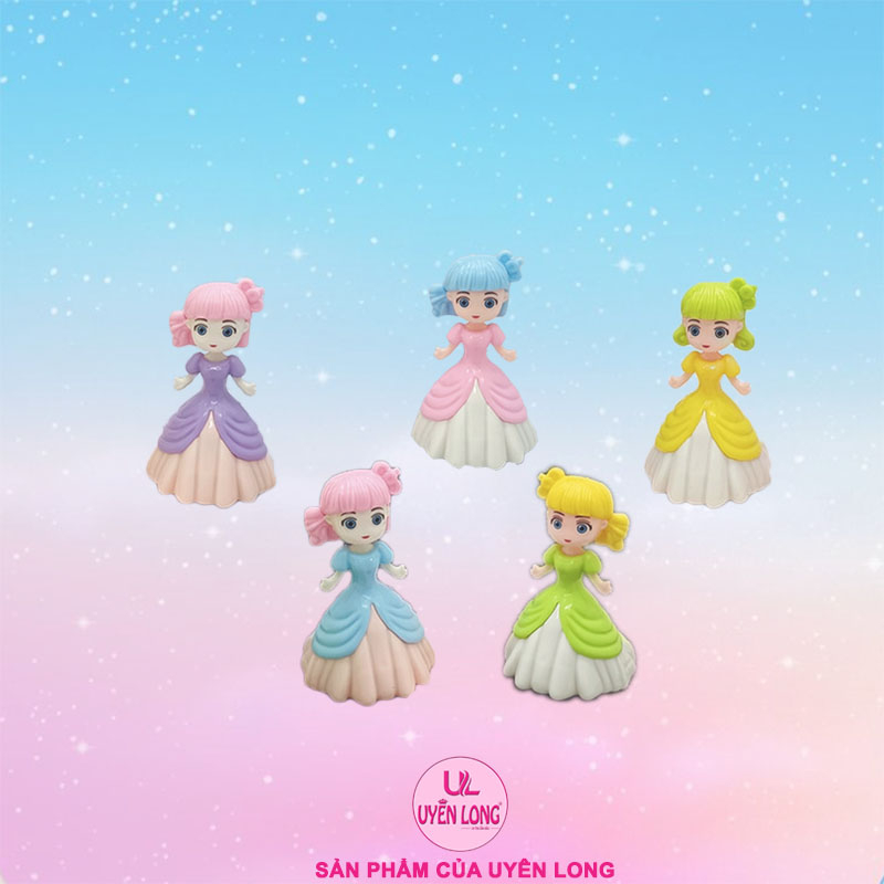 Búp Bê Mini Chạy Cót Đẩy Lùi, Nhiều Màu Sắc, Nhựa Đẹp Và Thần Thái Rất Xinh Tươi, Bé Sẽ Rất Thích