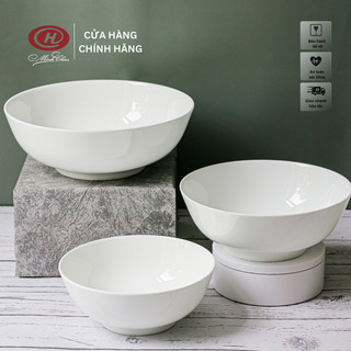 [Sứ Siêu Nhẹ] Bát Tô Sứ Xương Trắng Trơn - Sứ Minh Châu