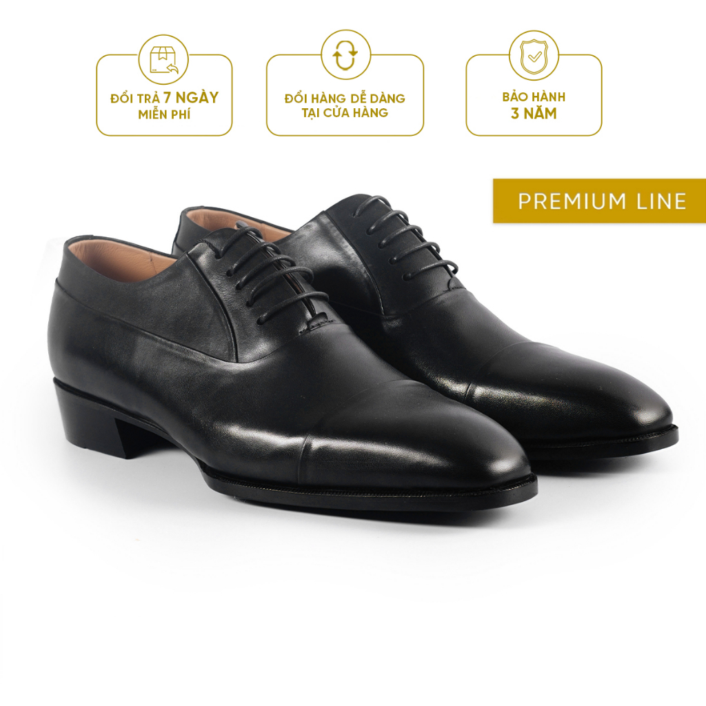 Giày Tây Cao Cấp GIBSON CAPTOE OXFORD - DD08 - Da Bò Ý Lót Trong Da Bò Mộc - Thương hiệu Be Classy