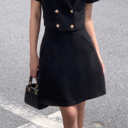 Chân váy ngắn dáng A nữ chất liệu tuyết mưa cao cấp tôn dáng Tiin Store - CHN253