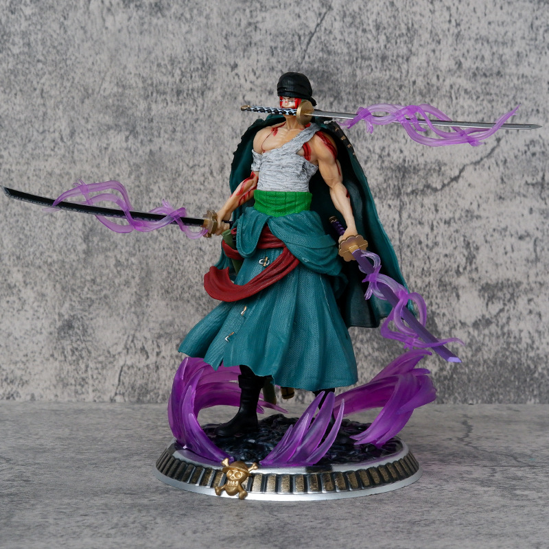 Mô hình One Piece Roronoa Zoro chiến đấu đẫm máu cực ngầu Cao 21 cm  Figure One Piece