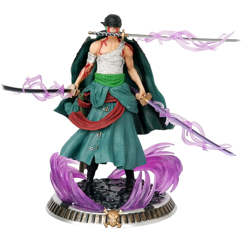 Mô hình One Piece Roronoa Zoro chiến đấu đẫm máu cực ngầu Cao 21 cm  Figure One Piece