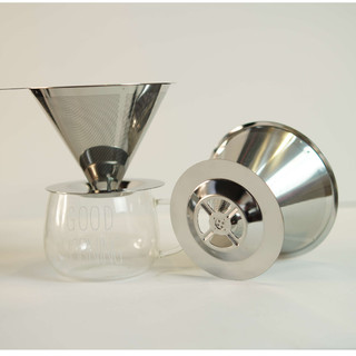 Phễu Lọc INOX V60 - Pha Drip Coffee - Quốc Lộc