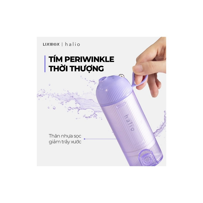 Máy Tăm Nước Cầm Tay Halio UltraClean Oral Irrigator - Periwinkle - Hàng Chính Hãng