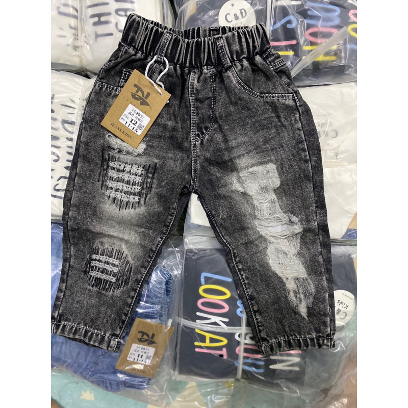 Quần jean bò rách sành điệu hàng quảng châu mềm đẹp