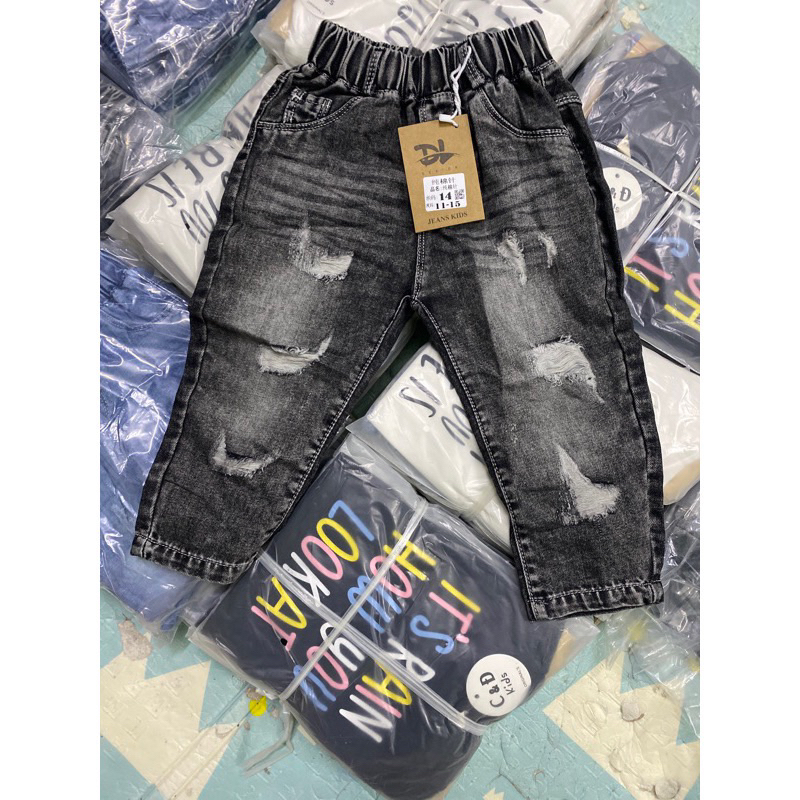 Quần jean bò rách sành điệu hàng quảng châu mềm đẹp