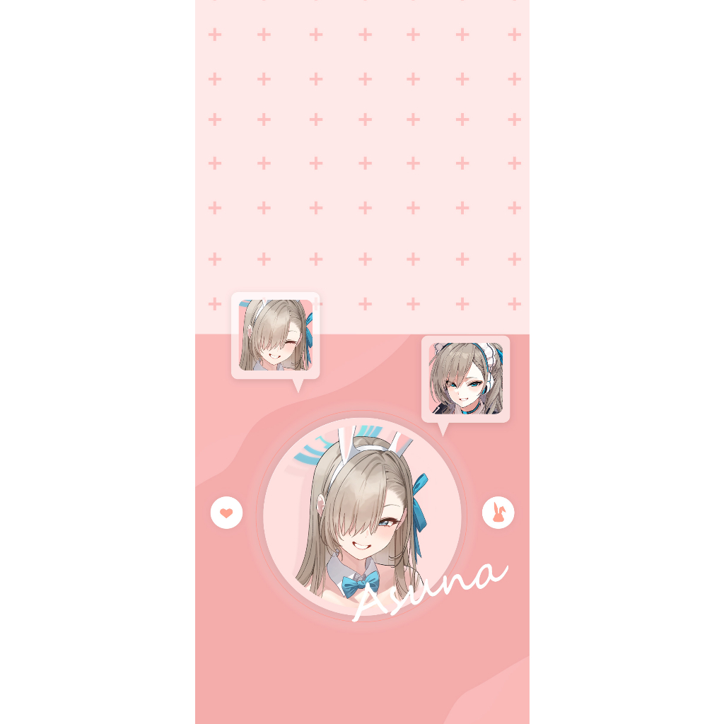 Photocard Blue Archive Bunny C&C Size Lớn Bản Official Digital Merch.