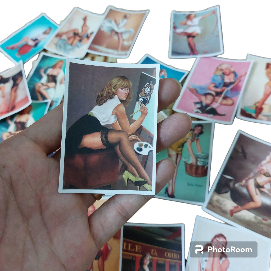 Sticker PVC Sexy Girl ST-167 - 24 Hình Chống nước Dán xe Mũ bảo hiểm Laptop