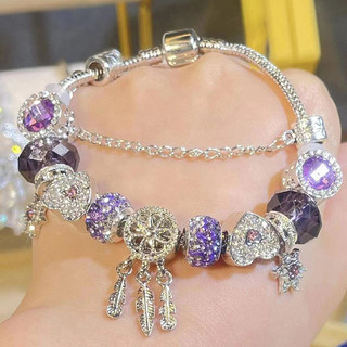 Vòng tay charm tím xinh