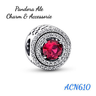 Charm pan ale hình tròn đính đá lấp lánh bạc s925